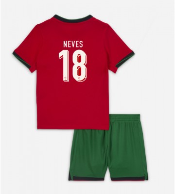 Portugal Ruben Neves #18 Hemmakläder Barn EM 2024 Kortärmad (+ Korta byxor)